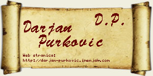 Darjan Purković vizit kartica